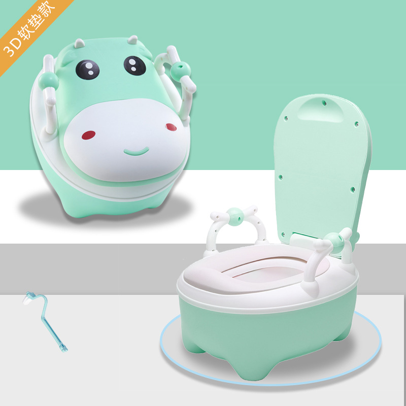 Brosse de luxe de vert de la vache 3d pu