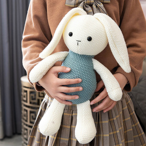 Großhandel Gehäkelte Plüschtier-Puppen Handgemachte Gestrickte Amigurumi Gefüllte Hasen-Spielzeuge Kinder-Schlafpuppen - Product Image 4