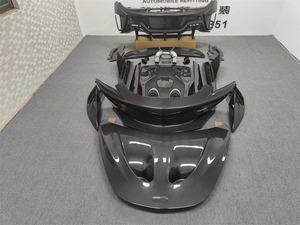 Cubierta de motor de fibra de carbono seco, kit de carrocería de faldón lateral para parachoques delantero y trasero, 2015-2018 <span class=keywords><strong>Mclaren</strong></span> 540C 570S, actualización 600LT - Product Image 2