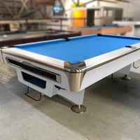 Robuster Billardtisch aus Massivholz mit Gummiboden, klappbar, umweltfreundlich, langlebig, 8ft/9ft, für Zuhause und Club