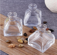 Bouteille diffuseur vide en verre transparent 50ml 100ml/3.4oz, rechargeable, pour diffuseur d'arômes, pot, vase, contenant de parfum