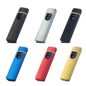 Accendisigari digitale USB con impronte digitali Ultra-sottili creativi moderni regali aziendali in metallo ecologici personalizzati - Product Image 2