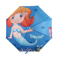 Ensemble de parapluies manuels pour enfants Sunday, 8K, impression numérique d'animation de dessins animés, sans goutte, panneaux en polyester pongé droits, plastique