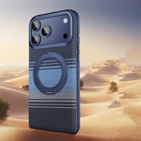 Coque de téléphone de luxe pour dropshipping avec support magnétique, antichute et protection renforcée, étui professionnel pour homme compatible iPhone 17 Pro Max