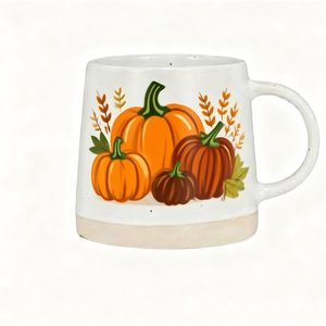 Tazza di zucca in ceramica personalizzata per il ringraziamento autunno tazza di caffè regalo per gli amici e la famiglia autunno zucca decorazione - Product Image 1