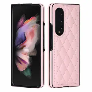 popular fold 4 cases diamond leather cover for samsung galaxy z fold 5 case anti drop for samsung z fold 5 phone case