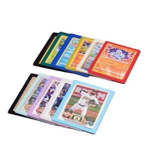 Wholesale Custom Durable Waterproof PP <b>Material</b> Luxury Business Card Sleeves with Color Border for Business Cards <b>Storage</b> - Product Image 1