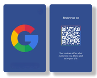 Código QR Personalizado TapFive para Reseñas Instantáneas y Rápidas para Propietarios de Restaurantes y Tiendas, Tarjeta PVC NFC para Publicidad en TikTok, Facebook y Google