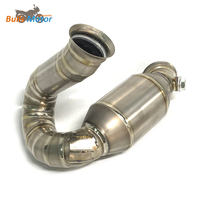 Pipa Katalis Knalpot Titanium Alloy Power Bomb dengan Sensor O2 untuk KTM 790 890 ADV DUKE