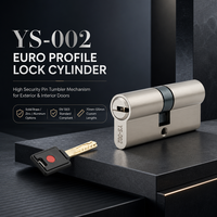 Cylindre de serrure de porte standard UE 50/60/70/80 mm, antivol, anti-crochetage, durable, pour portes d'entrée