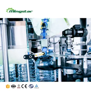 Mingstar CGF 8-8-4 automatische reine kleine 5L-Mineralwasser-Kunststoffflasche 3-in-1 Reinigung-Abfüll- und Verschlussmaschine