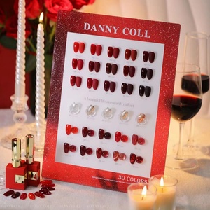 2024 New Wine Red Series Soak off UV <b>Nail</b> <b>Gel</b> Polish 15ml Bottle Customizable Weight for Red <b>Nail</b> Polish <b>Set</b> - Product Image 4