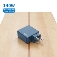 Chargeur rapide 140W GaN PD3.1 QC3.0 2C1A Adaptateur universel pour téléphone portable, tablette et montre connectée - Écologique