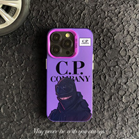 Étui de téléphone élégant et design Moni pour 12/13/Mini/XR/XS/11/14/15/16 Pro Max, design en pierre d'Islande CP, peinture UV multicolores