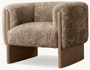 NUOVA Sedia di Alta Qualità in Tessuto Stile Japandi per Soggiorno, Sedia Lecco Bianca per Salotto - Product Image 1