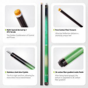 Fournisseur direct d'usine, queue de billard en fibre de carbone de 11,8/12,5 mm, qualité supérieure, pour <span class=keywords><strong>les</strong></span> joueurs de snooker et de billard. - Product Image 4