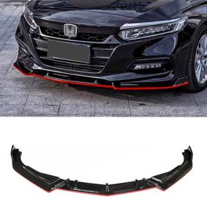 Welta กันชนหน้ารถกันชนหน้ารถสปอยเลอร์ ABS + พลาสติก PP สีดำขัดเงาสำหรับ11TH Gen Civic ไม่จำกัด - Product Image 3