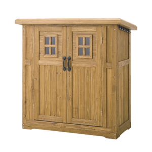 Wooden Cabinet For Garbage Cans Tools Outdoor Garden Storage Sheds