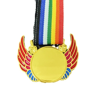 Médaille commémorative de marathon personnalisée en gros, design créatif, pour événement sportif, avec peinture cuite, impression UV, conception portable