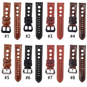 Vendita calda <span class=keywords><strong>Vintage</strong></span> confortevole da uomo in vera pelle cinturini per orologi di lusso universali - Product Image 6