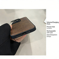 Étui de téléphone en cuir rétro pour dissipation thermique compatible avec iPhone 17 Air 16 15 14 13 12 11 Pro Max