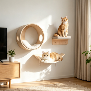 Étagères murales de qualité supérieure en bois massif pour lit, structure d'escalade pour salon - Product Image 1