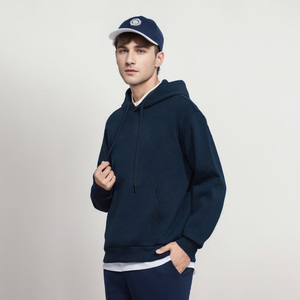 Sweat-shirt à capuche en coton pour homme et femme, automne-hiver, doux, en polaire, chaud, respirant, anti-humidité, tricoté, décontracté - Product Image 2