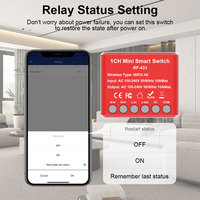 El más nuevo 10A Tuya Smart Wifi Switch Mini interruptor de luz Control remoto por voz para Smart Home