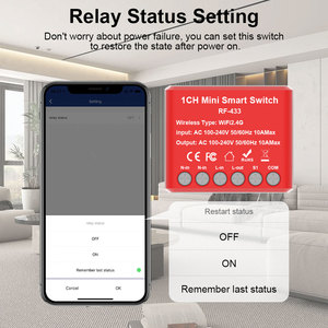 Yeni 10A Tuya akıllı Wifi anahtarı <span class=keywords><strong>Mini</strong></span> akıllı ev için ışık anahtarı ses uzaktan kumanda - Product Image 6