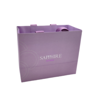 Sacs en papier avec votre propre logo personnalisé pour les poignées de robes sacs en papier kraft faisant la machine impression complète sacs en papier de luxe