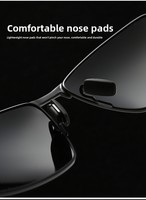 Lunettes de soleil polarisées photochromiques UV400 à monture intégrale pour hommes, style européen et américain, pour la conduite et la vision nocturne, en métal