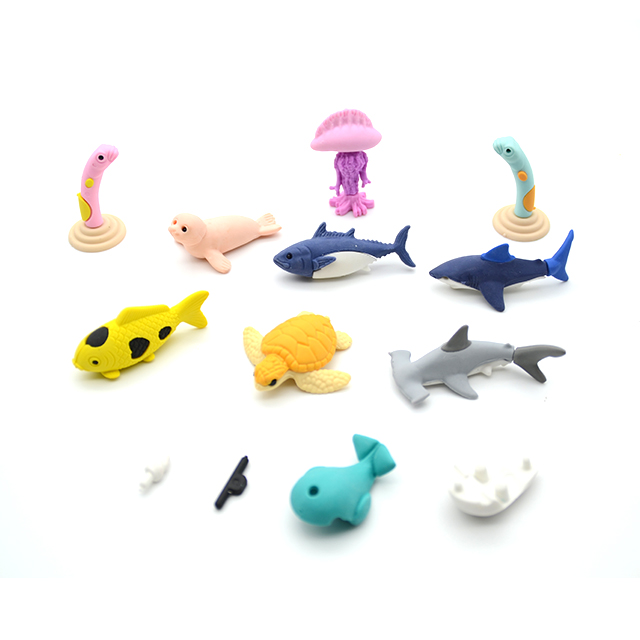 Ластик 3d в форме животного, ластик-пазл, Ластики для детей, классные вечеринки, сувениры, подарки, наборы для детей