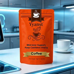 กาแฟผสมมาคาและโสมธรรมชาติ 10 กรัม แบบซองเดี่ยวใช้ครั้งเดียว 10 ซอง บรรจุในซองพลาสติกสีส้มสดใสแบบพกพาพร้อมซีลปิดผนึก พิมพ์ลายได้ตามต้องการ - Product Image 6