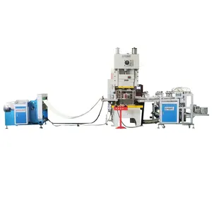 Linea di produzione automatica di contenitori in foglio di alluminio cerchi e rettangoli macchina per la produzione di contenitori in lamina - Product Image 1