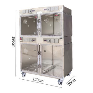 <span class=keywords><strong>Maison</strong></span> pour animaux à double paroi à température constante pour chiens et chats, construction en acier inoxydable, étanche, anti-poils, porte en acrylique, crochet - Product Image 3