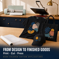 Vinyle de sublimation HTV pour tissus foncés, chemises en coton, film de transfert thermique imprimable pour l'impression de vêtements DIY