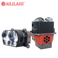 Projecteur Bi-LED 3 pouces à 5 lentilles Dragon Ball avec ventilateur de refroidissement, dissipateur thermique, corps compact, feux avant à faisceau haut et bas
