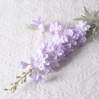 Offre Spéciale : Centre de Table de Mariage en Soie Faite Main, Delphinium et Larkspur, Échantillon Gratuit pour Décoration de Salon et de Cérémonie de Remise des Diplômes