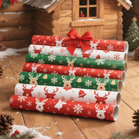 Rouleau de papier cadeau de Noël imprimé sur mesure - Nouveau design de papier cadeau de Noël pour les enfants, les filles et les garçons pour les boutiques de cadeaux et les supermarchés