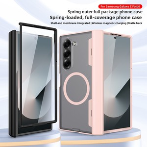 เคสโทรศัพท์พับได้ Huanmin Factory ใช้ได้กับ Samsung ZFold6 แบบสปริงโหลด ปิดคลุมเต็มตัว แม่เหล็ก 2-in-1 ลด 90% - Product Image 2