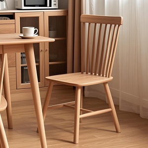 Sedia <span class=keywords><strong>in</strong></span> <span class=keywords><strong>Legno</strong></span> <span class=keywords><strong>Massello</strong></span> Personalizzata Stile Scandinavo per Ufficio, Sala da Pranzo, Ristorante e Salotto, Senza Braccioli - Product Image 5