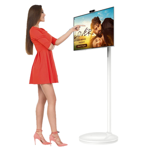 High Quality 32 Inch OEM Wheels 2K Touch Screen Android 13 FHD English Language 12V Power Supply Stand Home <b>Portable</b> Smart <b>TV</b> 27 - Product Image 1