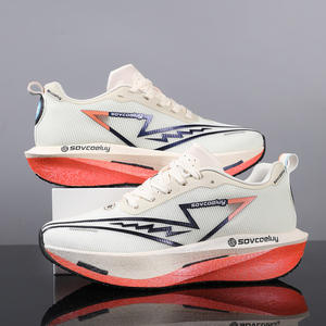 Zapatos Deportivos Casuales para Caminar, Parte Superior de Cuero Genuino, Ligeros, Transpirables, Antideslizantes, con Cordones - Product Image 4