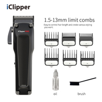 IClipper-K77 Tondeuse Professionnelle à Cheveux Moteur Sans Balais Utilisation Barbier Lame DLC Tondeuse Cheveux