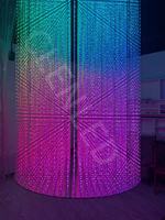 Lumière LED 3D Matrix P83 2160 Pixels Art-Net/SACN/RDM DMX512 IP44, 4 Cabinets, Flight Case pour Éclairage de Scène, Concerts et Événements