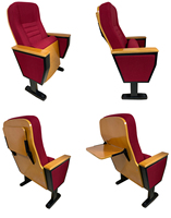 Chaise de conférence moderne pour auditorium scolaire, mobilier de théâtre, siège en rangée pour salle de classe, hauteur réglable, en tissu, vente directe usine