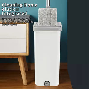 Cuisine à domicile professionnelle Fregona Outils de nettoyage à 360 degrés Ensembles de vadrouille et de seaux à plancher plat - Product Image 3