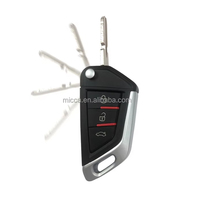 RT680-Télécommande avec FLIP KEY 370MHz/433.92MHz pour alarme de voiture/porte de garage/opérateur de portail, contrôle Remoto para Alarma