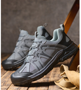 รองเท้าเซฟตี้แบบนุ่มสำหรับผู้ชายและผู้หญิง หัวรองเท้าไฟเบอร์กลาส กันน้ำ หน้าผ้าตาข่าย พื้นรองเท้ายาง ซับในผ้าฝ้าย ป้องกันแรงกระแทก - Product Image 3