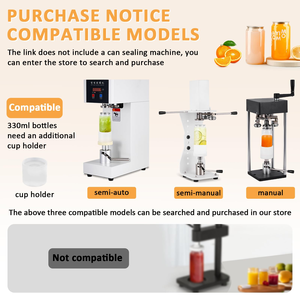 Boîtes de conserve en plastique PET transparentes personnalisables avec logo, avec couvercles en aluminium, pour boissons et gâteaux - Product Image 3
